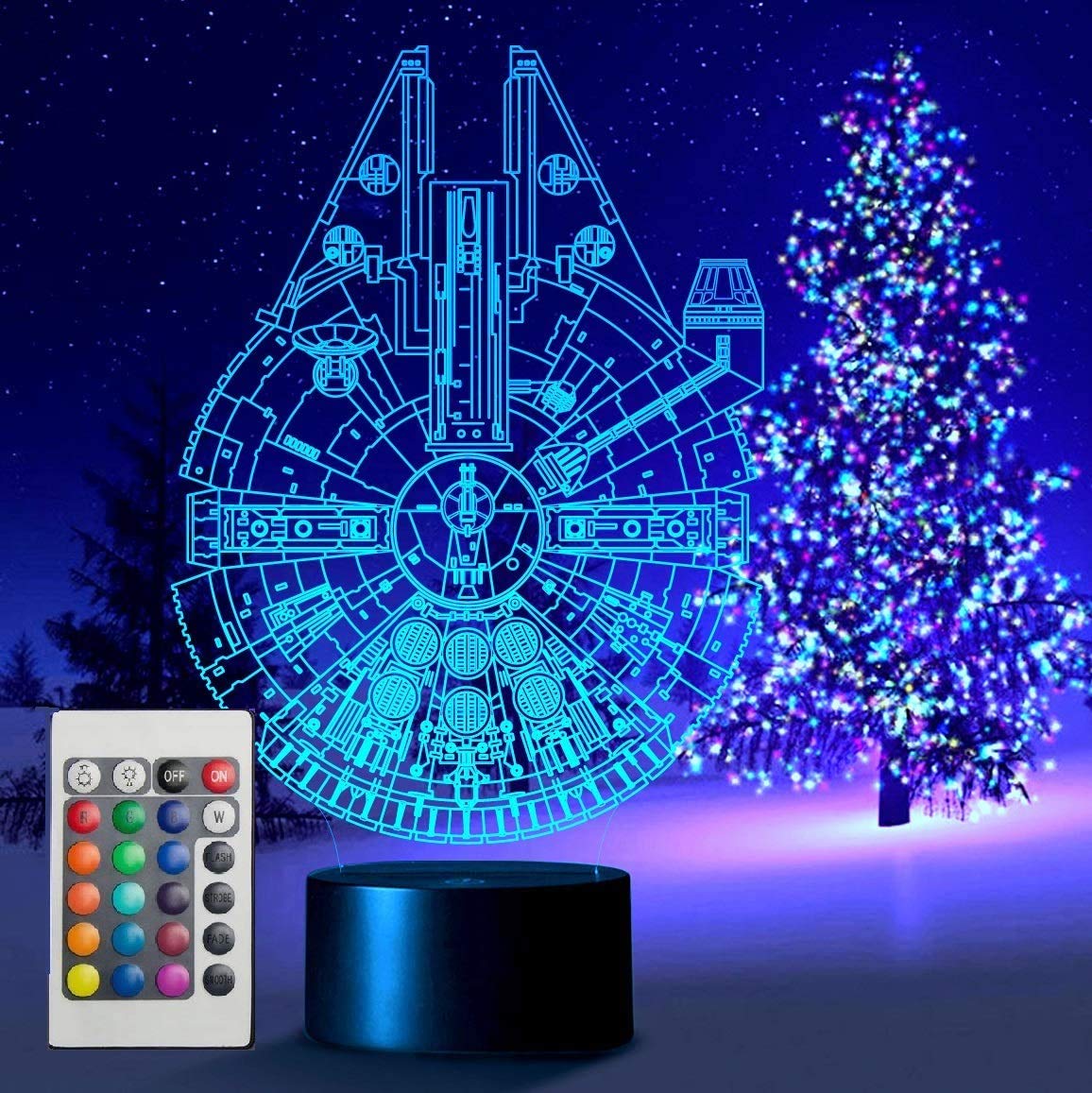 3D Lamp Set of 3 - Death Star 3D Light Awesome Gift for Fans